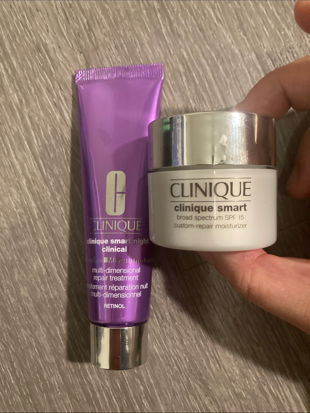 Clinique Smart SPF15 Moisturizer + Retinol Night Cream Bundle